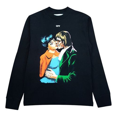 Off-White USA 2019 Unisex Multi-Color Printing Black OMAB021R19185003
