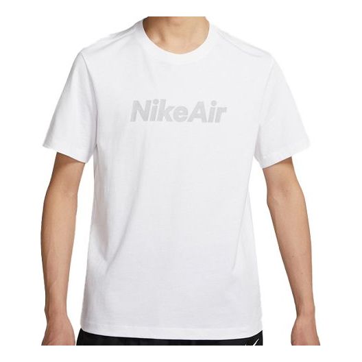 Nike SPORTSWEAR Minimalistic Alphabet Printing Short Sleeve White CU7345-100