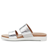 (WMNS) UGG Zyle Metallic Slide Silver Slippers 1116391-SLVR