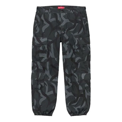 Supreme FW19 Week 2 Cargo Pant Camouflage Bundle Feet Pants Unisex Gray SUP-FW19-315