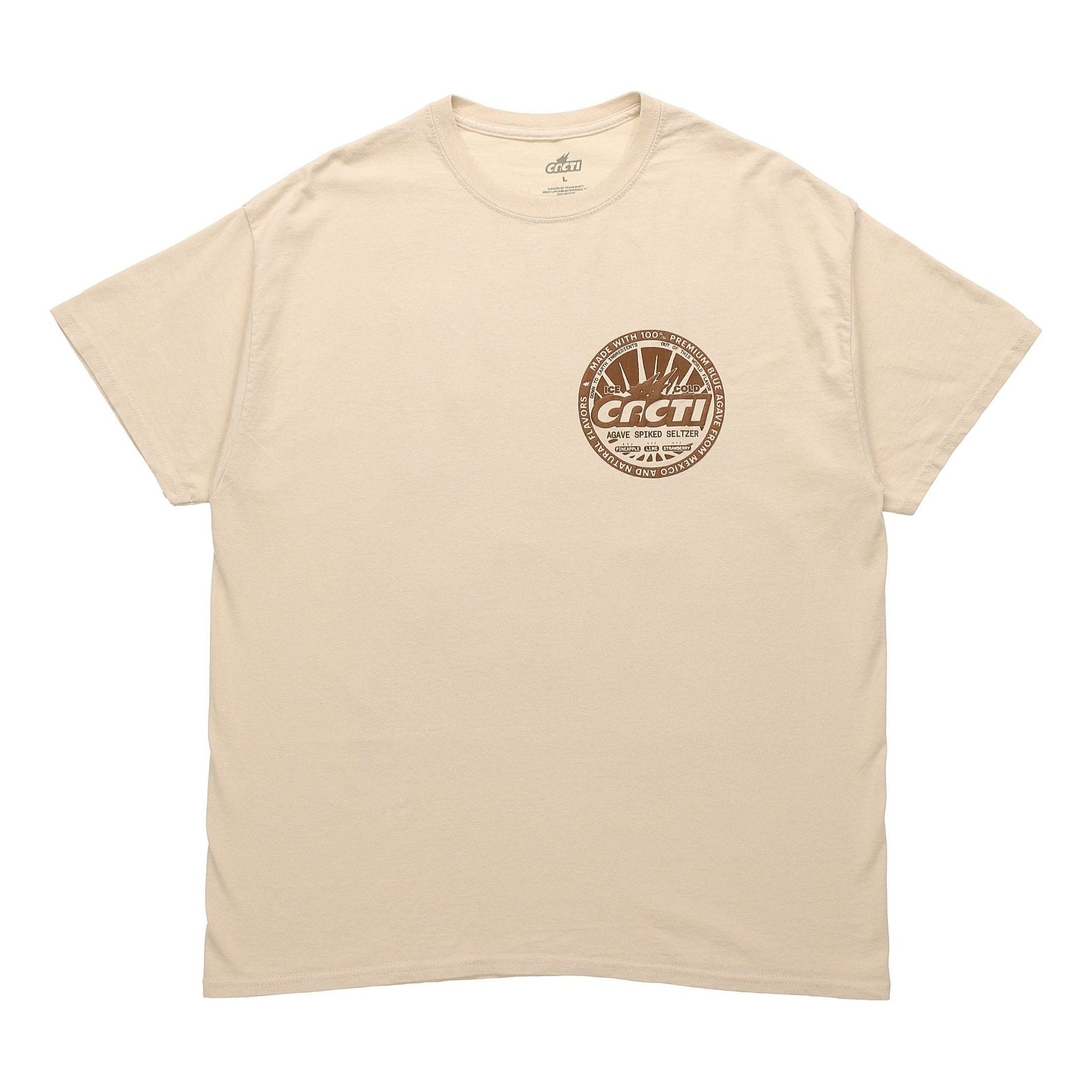 Travis Scott Cactus Jack Funny Pattern Short Sleeve Unisex Khaki TC-254