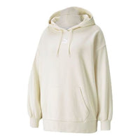 (WMNS) PUMA Oversized Casual Sports Loose Long Sleeves Hoodie White 532283-73