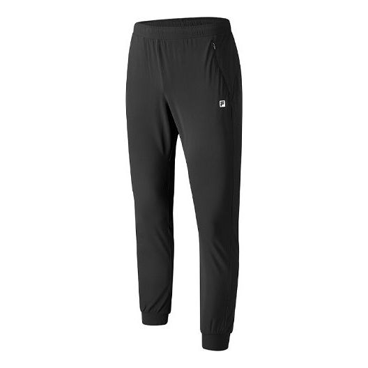 FILA Knit Long Pants Casual Sports Running Long Pants Black A11M021612F