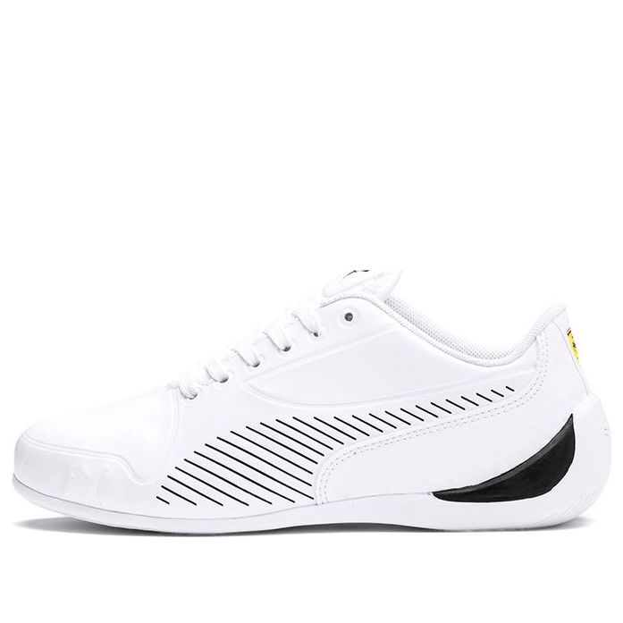 (GS) PUMA Ferrari Drift Cat 7s Ultra Low Top Running Shoes White/Black 306426-02