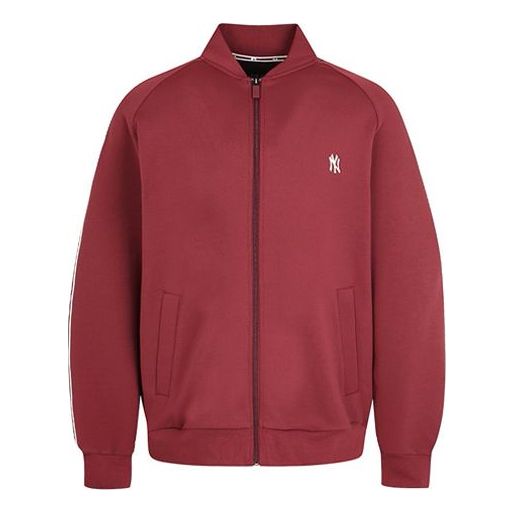 MLB Small Label Embroidered Stand Collar Jacket New York Yankees Unisex Red 31TRT2941-50E