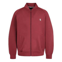 MLB Small Label Embroidered Stand Collar Jacket New York Yankees Unisex Red 31TRT2941-50E