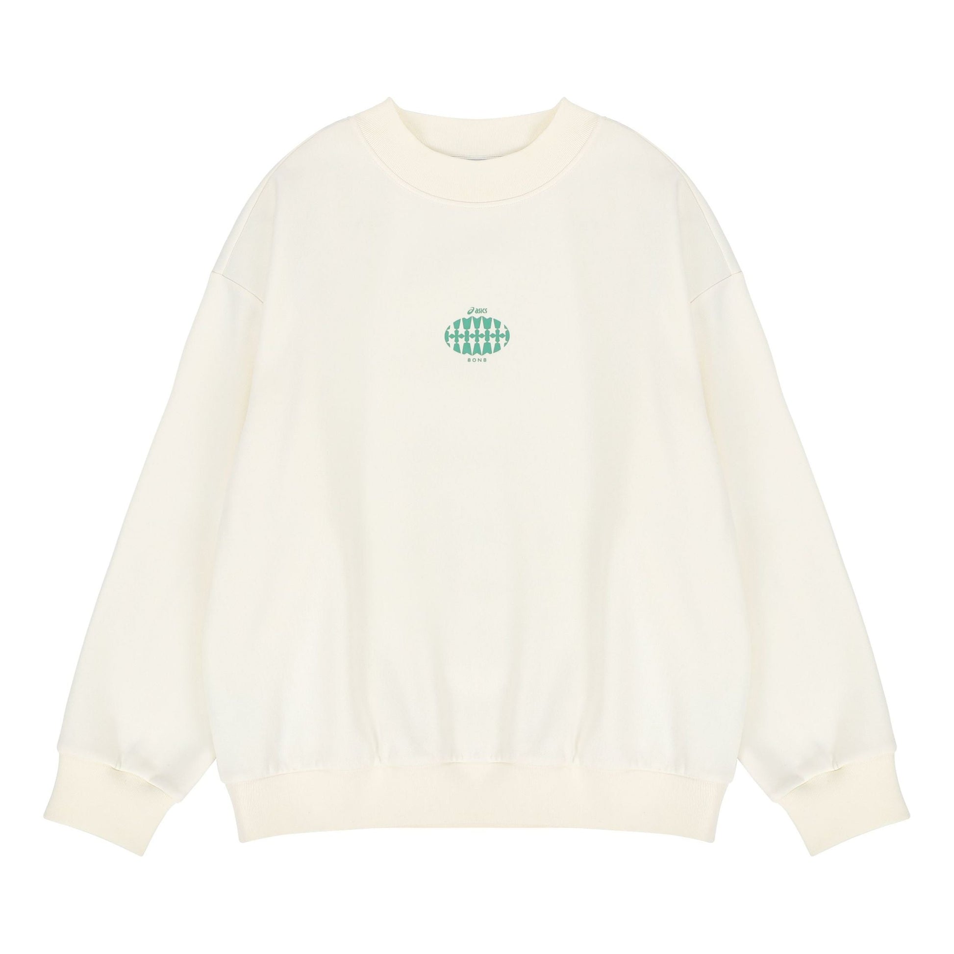 ASICS x 8ON8 Crossover Sports Loose Round Neck Pullover Couple Style White 2203A123-200