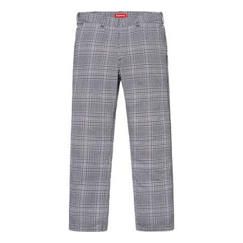 Supreme SS19 Work Pant Black Plaid Cargo Pants Casual Pants/Trousers Unisex SUP-SS19-225