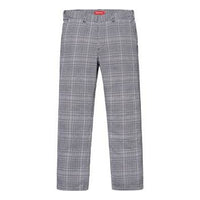 Supreme SS19 Work Pant Black Plaid Cargo Pants Casual Pants/Trousers Unisex SUP-SS19-225