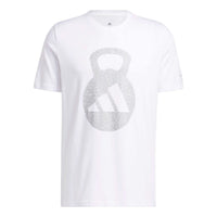 adidas AEROREADY Training Logo Graphic Short Sleeve T-shirt 'White' H44740