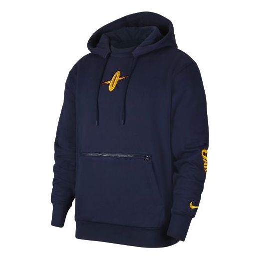 Nike NBA City Edition Courtside Golden State Warriors Embroidered Logo Fleece Navy Blue Dark blue CN1811-419
