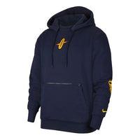 Nike NBA City Edition Courtside Golden State Warriors Embroidered Logo Fleece Navy Blue Dark blue CN1811-419