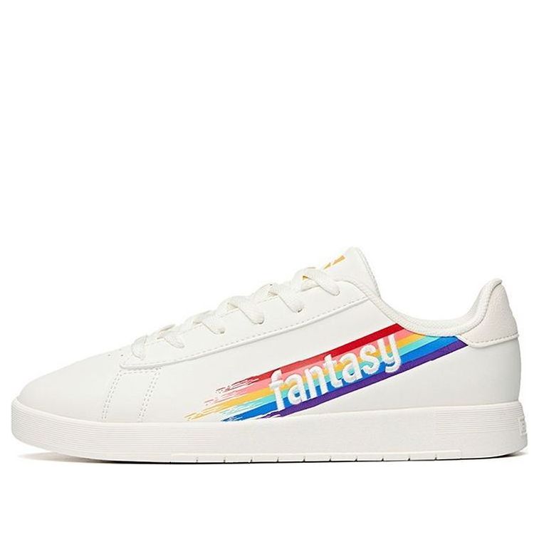 (WMNS) ANTA Skateboarding Series Sneakers 'White with Rainbow' 122038061-2