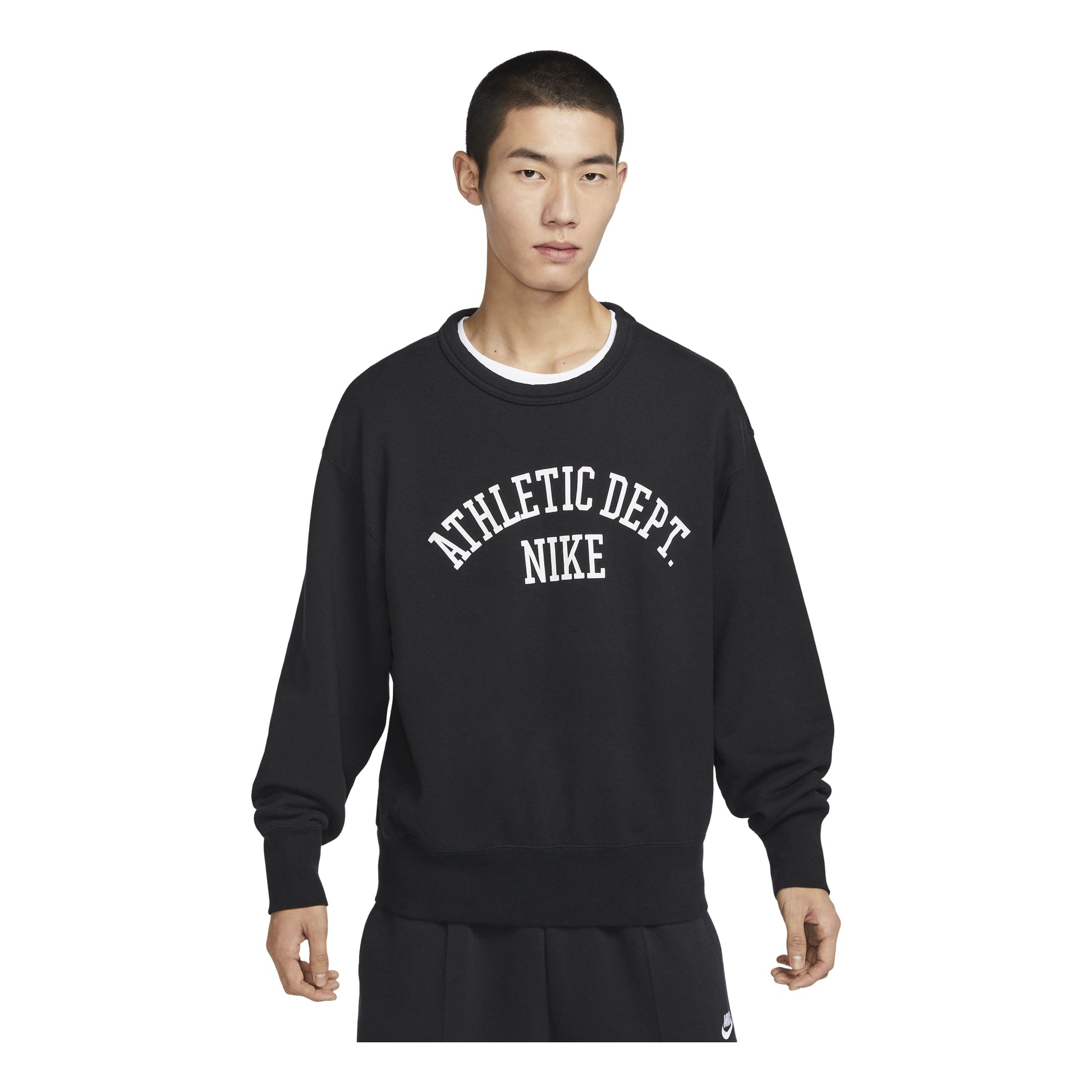 Nike Sportswear Trend Fleece Crew Top 'Black' DX0026-010