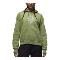 (WMNS) Air Jordan Brooklyn Fleece Graphic Hoodie 'Grass Green' FD7154-340
