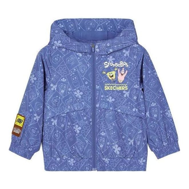 Skechers x SpongeBob SquarePants Full Printed Jacket 'Purple' L122B037