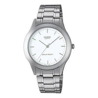 CASIO Dress Series White Dial Quartz Movement Waterproof Stainless Steel Strap Watch Analog MTP-1128A-7AEF