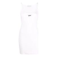 (WMNS) Off-White Off Stamp Basic Rib Dress 'White' OWDB304C99JER0010110