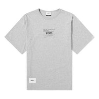 Men's WTAPS Academy SS Tee Round Neck Short Sleeve 192ATDT-CSM17