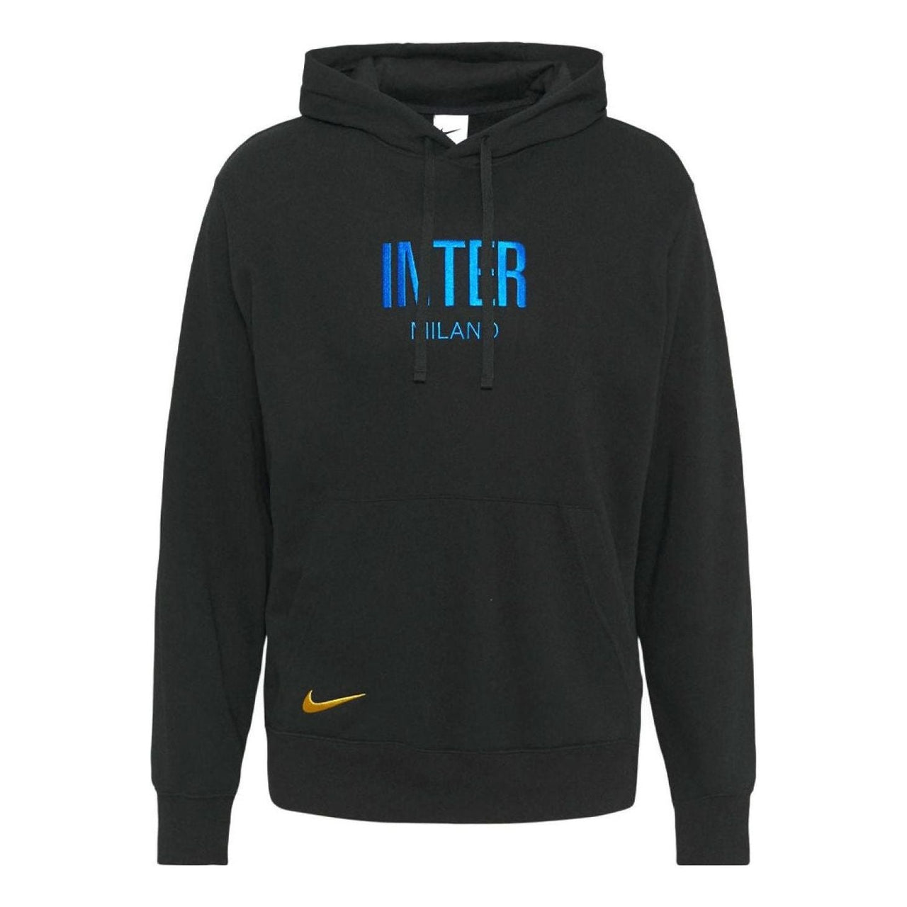 Men's Nike Alphabet Embroidered Hooded Long Sleeves Black CZ7512-010