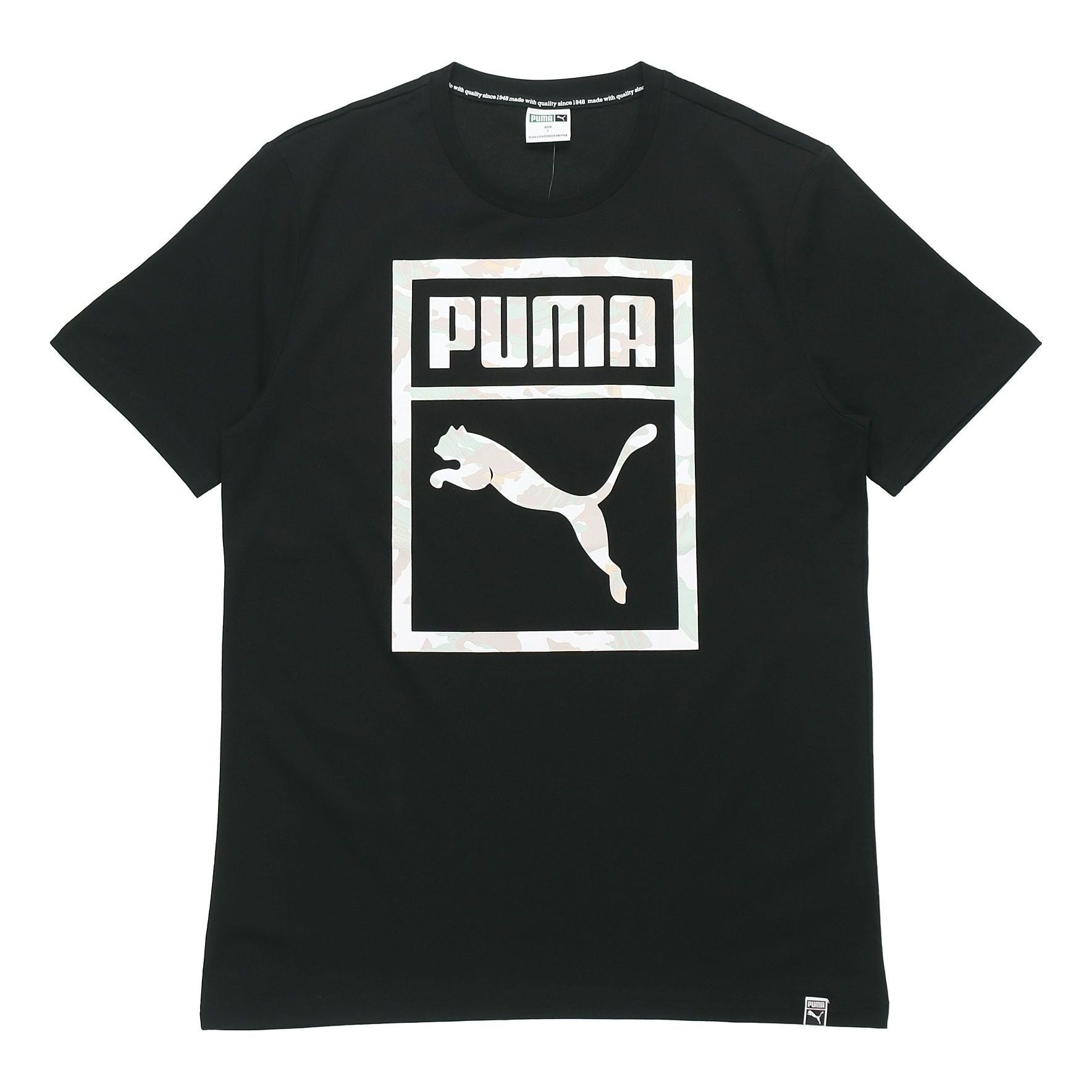 PUMA Sports Round Neck Short Sleeve Black 576437-01