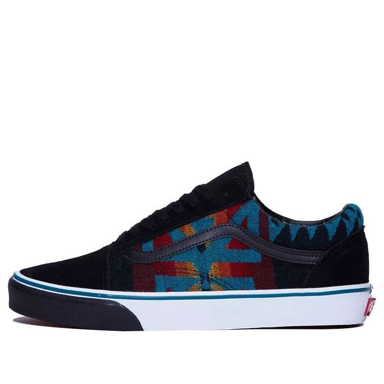 Vans All Nations Skate Jam x Old Skool DX 'Black Blue Red' VN0A48G3BLK