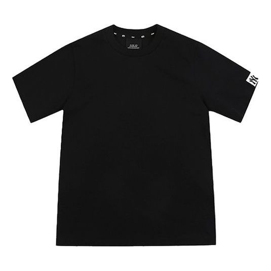 MLB New York Yankees Label Round Neck Short Sleeve Unisex Black 31TS02031-50L