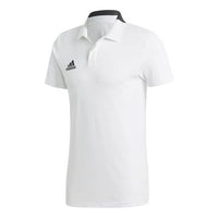 adidas Logo Short Sleeve Polo Shirt White CF4377