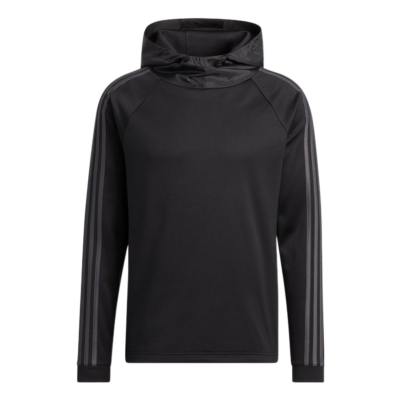 Men's adidas Cold.rdy Solid Color Stripe Pullover Hooded Long Sleeves Black HI3847