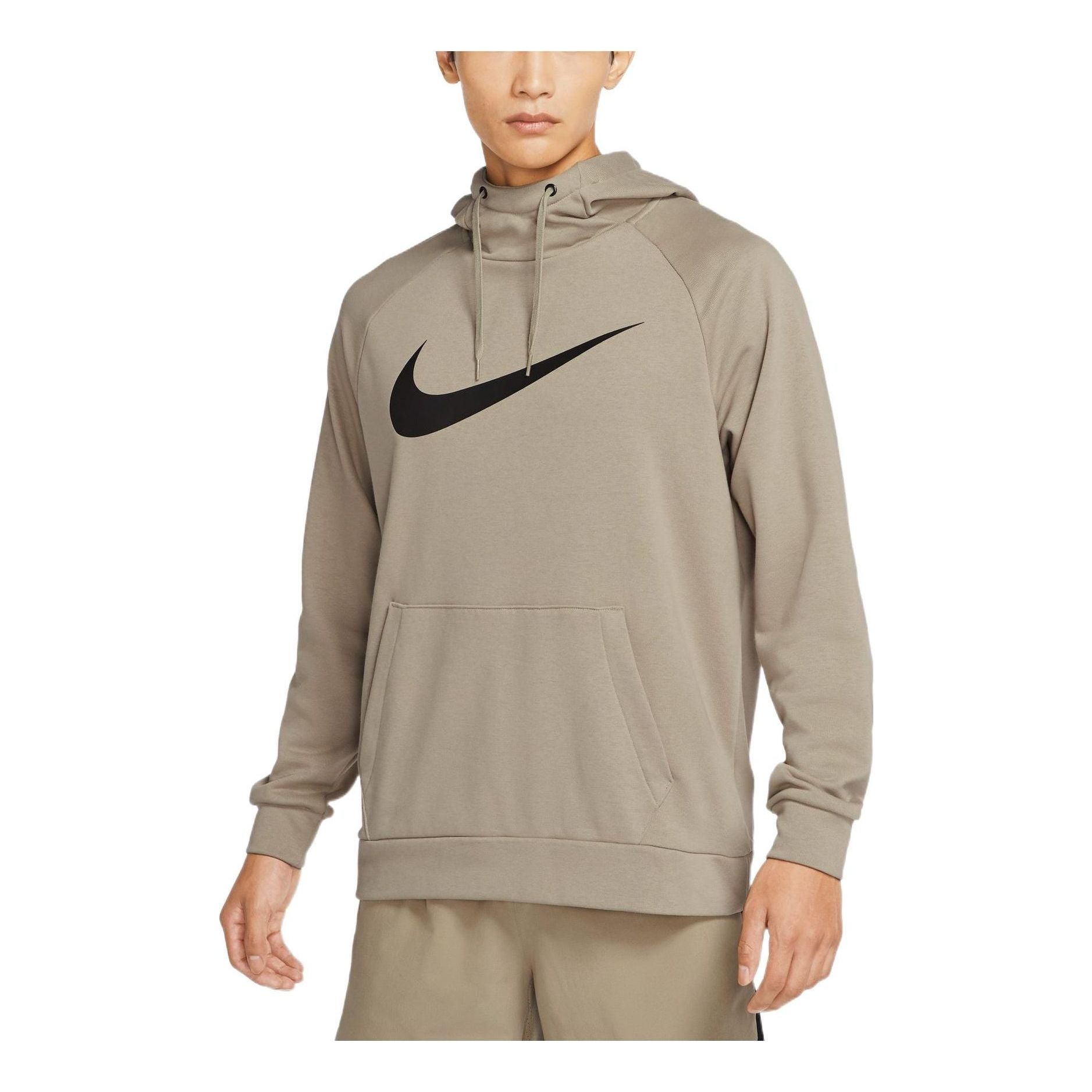 Nike solo swoosh logo hoodie 'Khaki' CZ2427-274