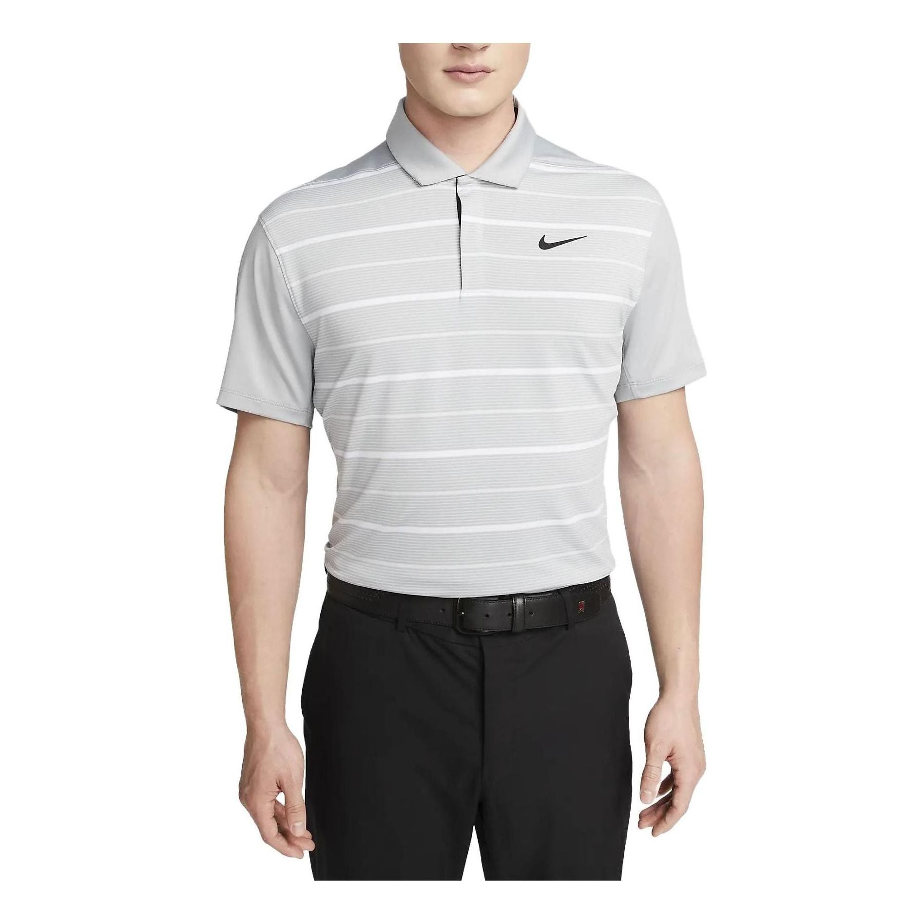 Nike Golf Dri-Fit Stripe Polo Shirts 'Grey' DR5318-077