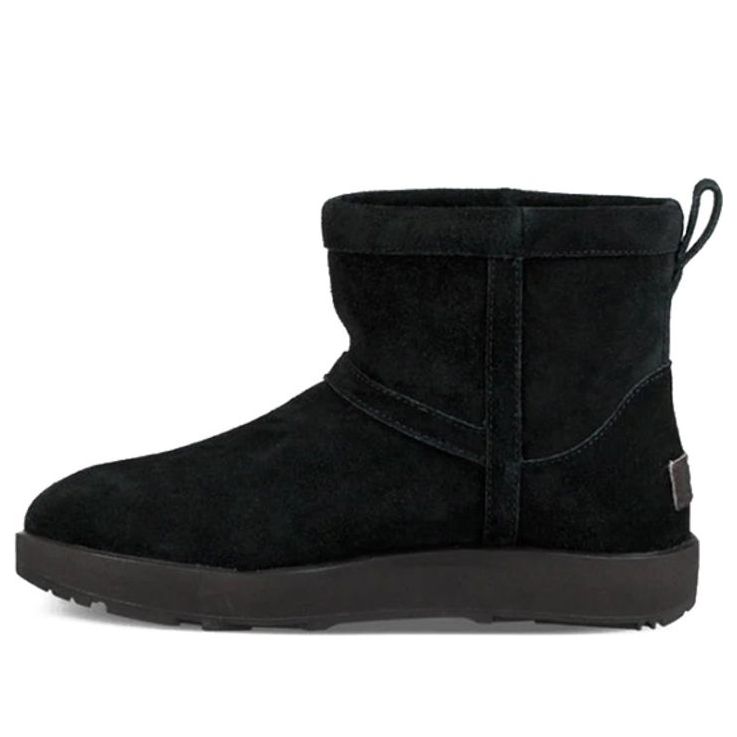 (WMNS) UGG Classic Mini Waterproof Fleece Lined Black 1019643-BLK