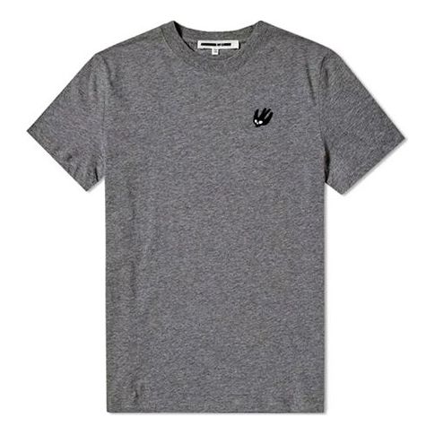 Men's MCQ Swallow Short Sleeve Gray 277605-RKH37-1246