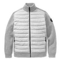 Canada Goose Hybridge Black Label Knitted Down Jacket For Men Silver 6930M-698