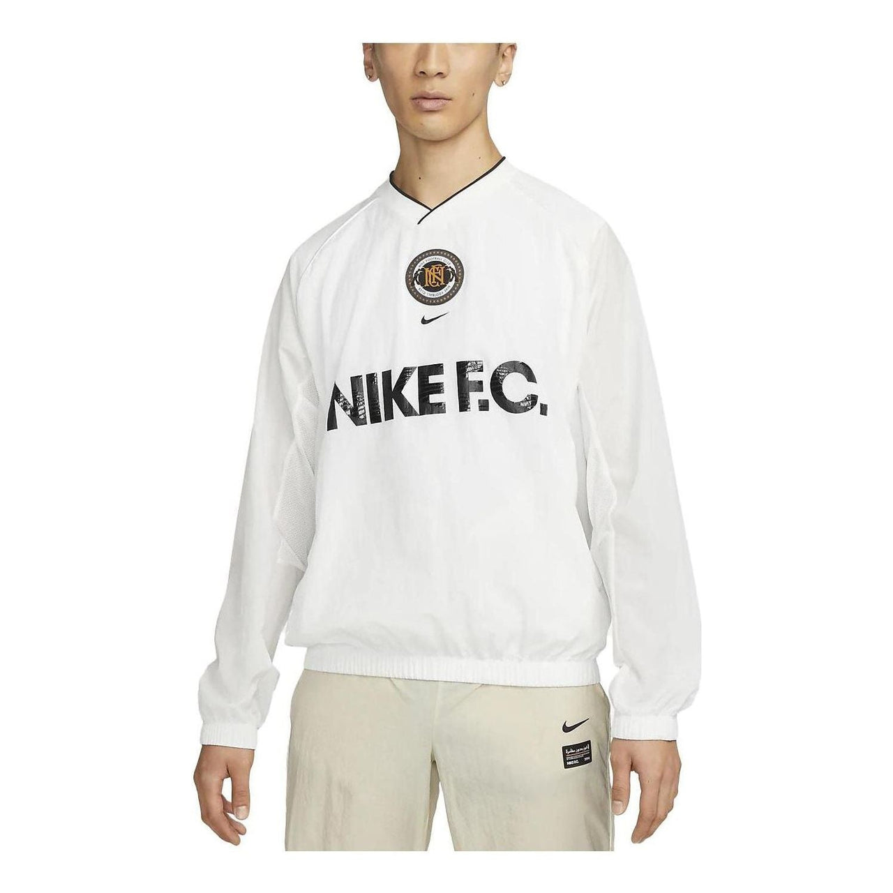 Nike FC Repel Soccer Crew Hoodie 'White' DQ5040-121