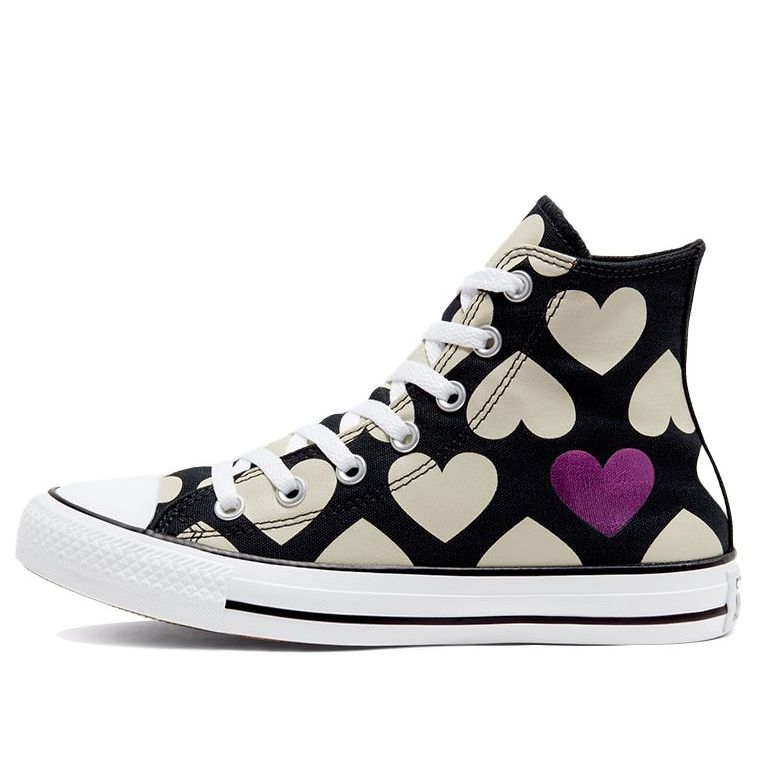 (WMNS) Converse Chuck Taylor All Star High 'Twisted Hearts - Black' 567143F