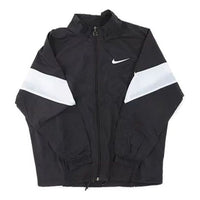 (WMNS) Nike Retro Large Logo Windproof Sports Jacket Black AR2848-011