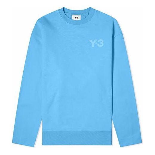 Men's Y-3 Classic Logo Long Sleeves Blue FN3367