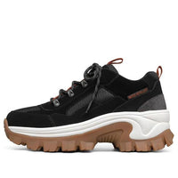 (WMNS) Skechers Street Blox Low-Top Black/White 155255-BLK