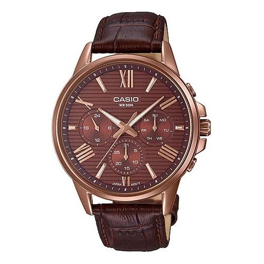 CASIO ENTICERSeries Vintagees Men's Coffee Mens Brown Analog MTP-EX300RL-5AV