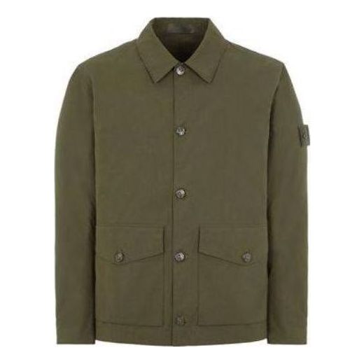 STONE ISLAND Giubbotto Ghost Work Shirt Jacket 'Military Green' 7815437F1-V0054