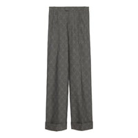 (WMNS) Gucci GG Chevron Wool Pants 'Grey' 761383-ZAOPB-1179