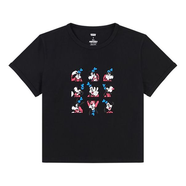 Levis x Disney Crossover Mickey Printing Short Sleeve Black A0618-0002