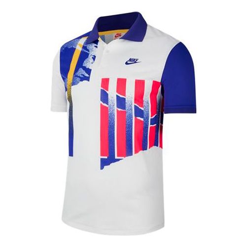 Nike Court Advantage Tennis lapel Short Sleeve Ocean Blue CK9794-100