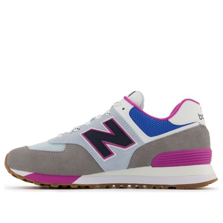(WMNS) New Balance 574 Low Grey/Purple WL574PO2