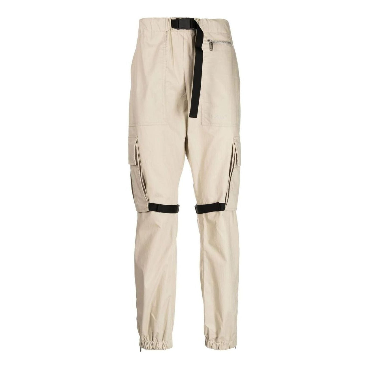 Men's Off-White FW22 Solid Color Big Pocket Lacing Casual Pants/Trousers Version Beige OMCF031S22FAB0011717