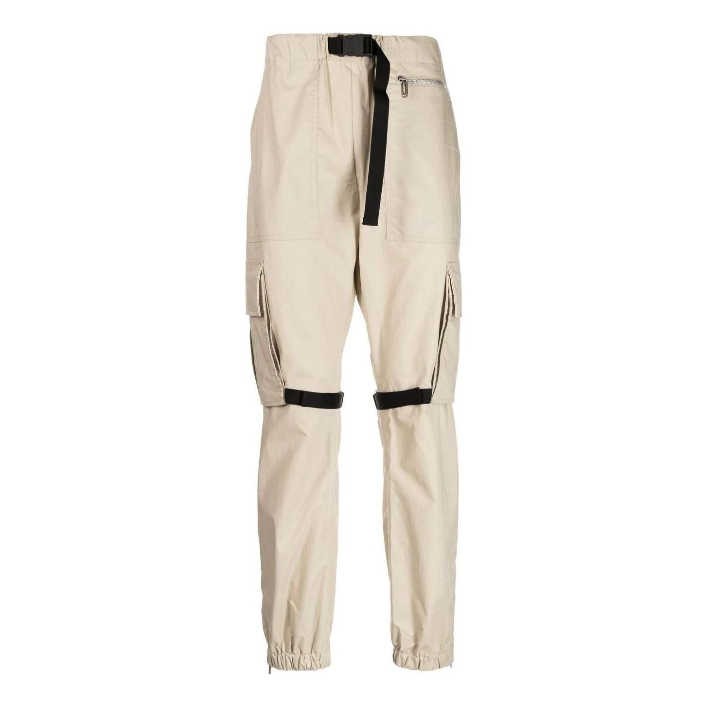 Men's Off-White FW22 Solid Color Big Pocket Lacing Casual Pants/Trousers Version Beige OMCF031S22FAB0011717