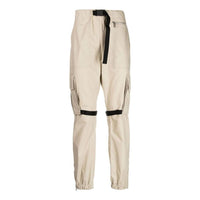 Men's Off-White FW22 Solid Color Big Pocket Lacing Casual Pants/Trousers Version Beige OMCF031S22FAB0011717