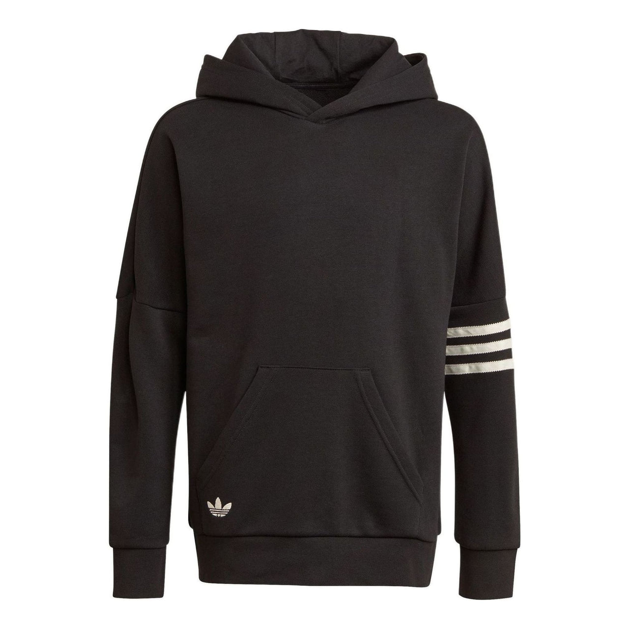 (GS) adidas Originals Adicolor Hoodie 'Black White' HK9699