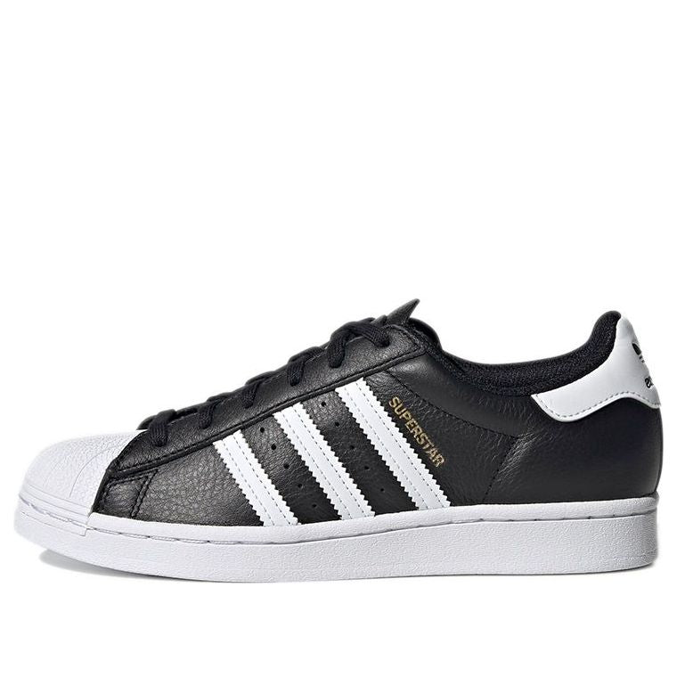 (WMNS) adidas Originals Superstar 'Carbon Black White Gold' H03905